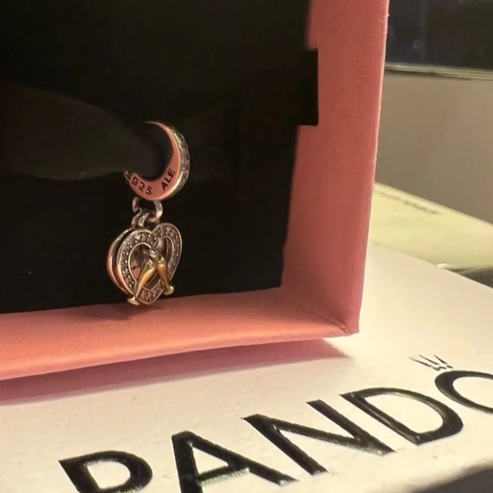 Two-tone Happy Anniversary Dangle Charm